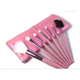 Fashion Portable Cosmetics Professional Make Up Brushes Cosmetic Brush Makeup Brush 7Pieces/set have 4 colore#1216-5