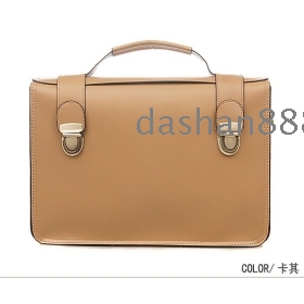 New Fashion Classic Handbags Unisex Document Bag Fascinating Brown Retro Messenger PU later Bag NO01 