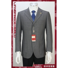 JMHGRTEWAXZ custom-made gray suit  suit wedding suit Stylish polyester chemical fiber Slim Fit strip 2 Buttons men's Suit 