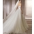 Brilliant Ball Gown Strapless Chapel Train Tulle Wedding Dress Empire Wedding Dresses