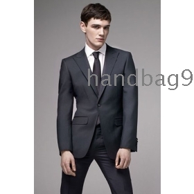 Musta väri Man frakki Custom Sulhasen puku 2 kpl ( takki , housut ) Dress Set