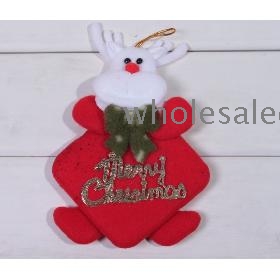 Lovely Christmas Pendant  Ornament Decoration Present Sled Deer One Piece Red WD12112803