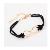 Nový přírůstek módní Korea Jednoduché Bowknot kovový řetěz náramek Black YW13051576