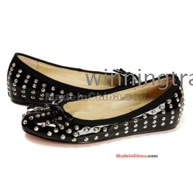 2012 uusi tyyli tehtaan hinta Flat niitit kengät naisten fasion kengät Flat niitit kengät rouvan kengät asuntoja