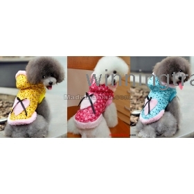 3 pcs/lot dog Hooded coat warm winter clothes,dog Hooded coat warm winter clothes 