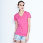 VANCL [VT] Rosa Basic V-Neck Tee (Women) Peach SKU:191168