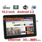 Android 2.2 10.2 inch apad 4G 512M camera table PC 1GHZ CPU laptops MID EBOOK HD VIDEO epad