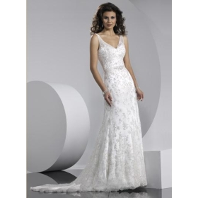 slim a line wedding dress