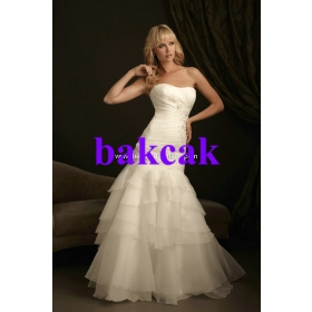 2012 style!! A-Line/ Sequins Crystal Beading Applique Zipper up  wedding dresses