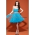 encargo enojado 2012 A- line del organza sin tirantes rebordear corto / mini Alyce Satin Rouge vestidos de baile - Estilo