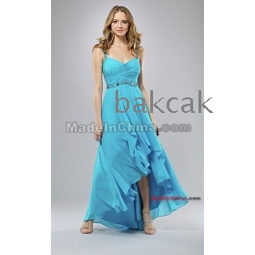 Custom- style  Elegant High-Low Evening Dress High-low formal gown by Mignon. Prom Dress 