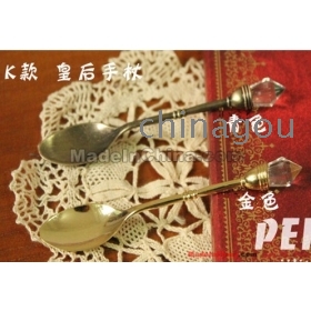 19 kinds of style  carved coffee spoon, cream spoon 30pcs    hj34