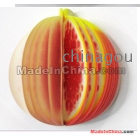  Free Shipping Fruit Notepad ,Memo Pad,Note Paper Hot Sale  100pcs/lot  gh06