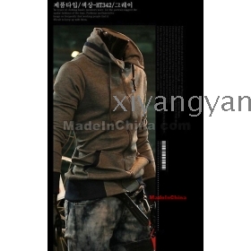 Free shipping Man LiLing cardigan into color leisure han edition zipper male knitting outside Size:M-L-XL-XXL    9a