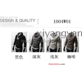 Free shipping High-end fashion features more than a thick catch hair even cap zipper defended garment jacket Size M,L XL XXL     25a