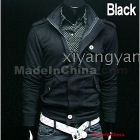 new arrival free shipping men's hoodies korean fashion hoodie jackst slim cotton cardigan outerwear 4 color m-xxl   m