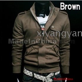 new arrival free shipping men's hoodies korean fashion hoodie jackst slim cotton cardigan outerwear 4 color m-xxl   m4
