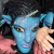 Hotsale Freeshipping EMS ~ 20st Halloween Maske , Avatar Maske, Tanzpartyschablone, Hallowmas / Maskerade Masken, Partei , cosplay Schablone t002