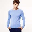 VANCL Basic Cotton Sweater (Men) Sky Blue SKU:638559
