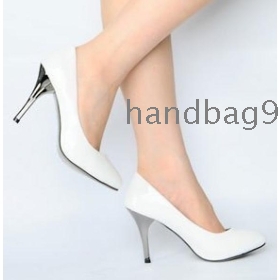 white elegant wedding shoes high heels shoes party shoes for  gift size 35-39 
