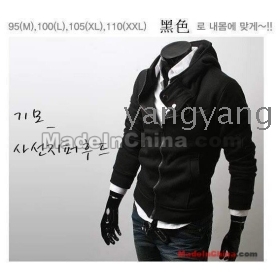 Free shipping High-end fashion features more than a thick catch hair even cap zipper defended garment jacket Size M,L XL XXL   232j