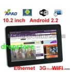 10.2 inch epad Android 2.2 camera table PC 1GHZ CPU 4G 512M laptops MID EBOOK HD VIDEO apad