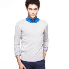 VANCL Modal Knit Sweater (Men) Light Gray SKU:638401