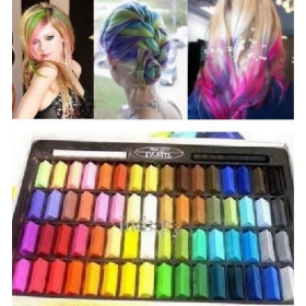 Hot selling! 64 Colors/5 set Hot Selling Temporary Hair Chalk Color Dye Pastel Chalk Bug Rub Soft Fencai Bar (Free China Post) 