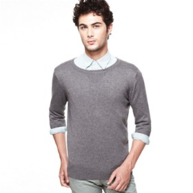 VANCL Paul Modal Sweater Knit (homens) Dark Gray SKU: 638402