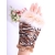  free shipping 200pair Leopard rabbit fur gloves,woman winter fingerless keyboard gloves,animal print hand wrist glove 9110 