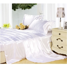 free shipping New Extra soft breathable smooth and comfortable silk bed is tasted four pieces  