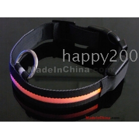 new 50pcs LED the black horse dog dog collar light shine on my dog dog 8 color DRGG 05 