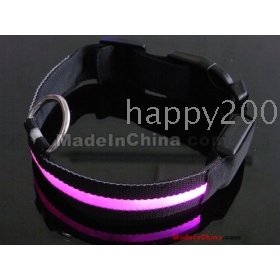 new 50pcs LED the black horse dog dog collar light shine on my dog dog 8 color DRGG 08 