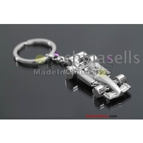 new alloy mini F1 car keychain  simulation racing model key ring advertising gift keychain custom logo