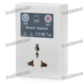 GSM Cell Phone Remote Control Power Switch w/ Universal Socket (AC 220V / 3-Flat-Pin Plug) SKU:110202