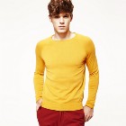 VANCL Basic Cotton Sweater (Men) Orange SKU:638564