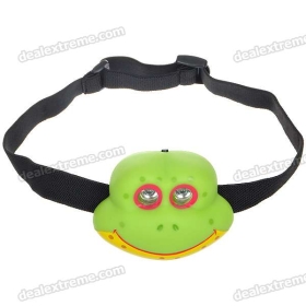 Cute Frog 2-LED 2-Mode  Headlamp (2*) SKU:48294