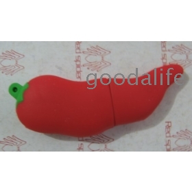 20pcs Lot(No printing)1GB Chilli USB Drives Brand New Capacity Enough U Disk USB Flash Drive 2.0 Flash Drives Chilli U Disk(1GB) Free Shipping Drop Shipping