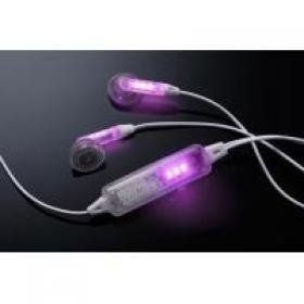 Famous brand Blinx high-fidelity stereo ear bud earphones with LED lights FOR retaile 