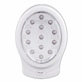 Ultra Bright White Rechargeable 13 LED Light, 10pcs/lot, Free Shipping 