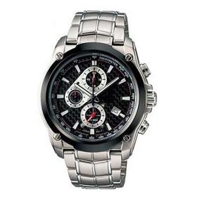 HK Free shipping men's watch EF-524D-1AV EF-524D 524D Stainless Steel Strap Chronograph Sport Watch with LOGO/Box