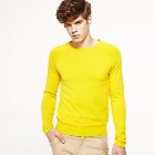 VANCL Basic Cotton Sweater (Men) Yellow SKU:638565