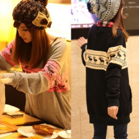 Korean,Hot,Women's Pullover,Lady's Winter Coat Girl's Outwear Cute Autum Hoodies Sweatshirts Free Shipping,Wholesale 