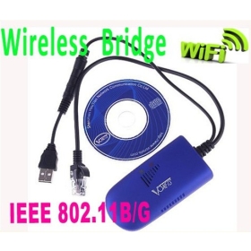 Free Shipping! VAP11G RJ45 WIFI Bridge/Wireless Bridge For Dreambox Xbox PS3 PC Camera TV Wifi Adapter with Retail Box Wholesale