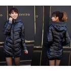 free shipping  Winter women's outerwear women's slim medium-long wadded jacket Women long cotton-padded jacket 4-colors
