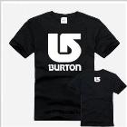 BURTON Hip hop skateboard mens Hiroshi Fujiwara favorite Trendy o-neck casual cotton t-shirt multiple colors Free Shipping