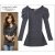 Καλή ελαστική Γυναικών Puffy μακρυμάνικο T -Shirts Κυρίες Top ρούχα Lady Wear O - Neck Best Selling Χονδρικό + Δωρεάν αποστολή A105