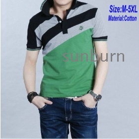 Free shipping !~ Men's Big Size T-shirt XXXXL 5XL Tee casual  shirts Cotton Male mens short sleeve t shirts for man 001 