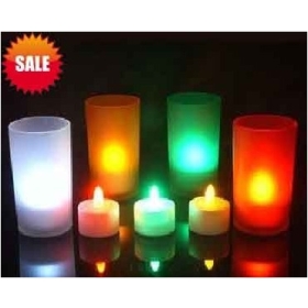 LED candle light, 7 colors changing candle, Voice control of Candles,wedding/party Candle lamp Free shipping!!! 