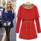 New 2014 Autumn and winter elegant piece set woolen outerwear the disassemblability cape wool coat medium-long outerwear female free shipping